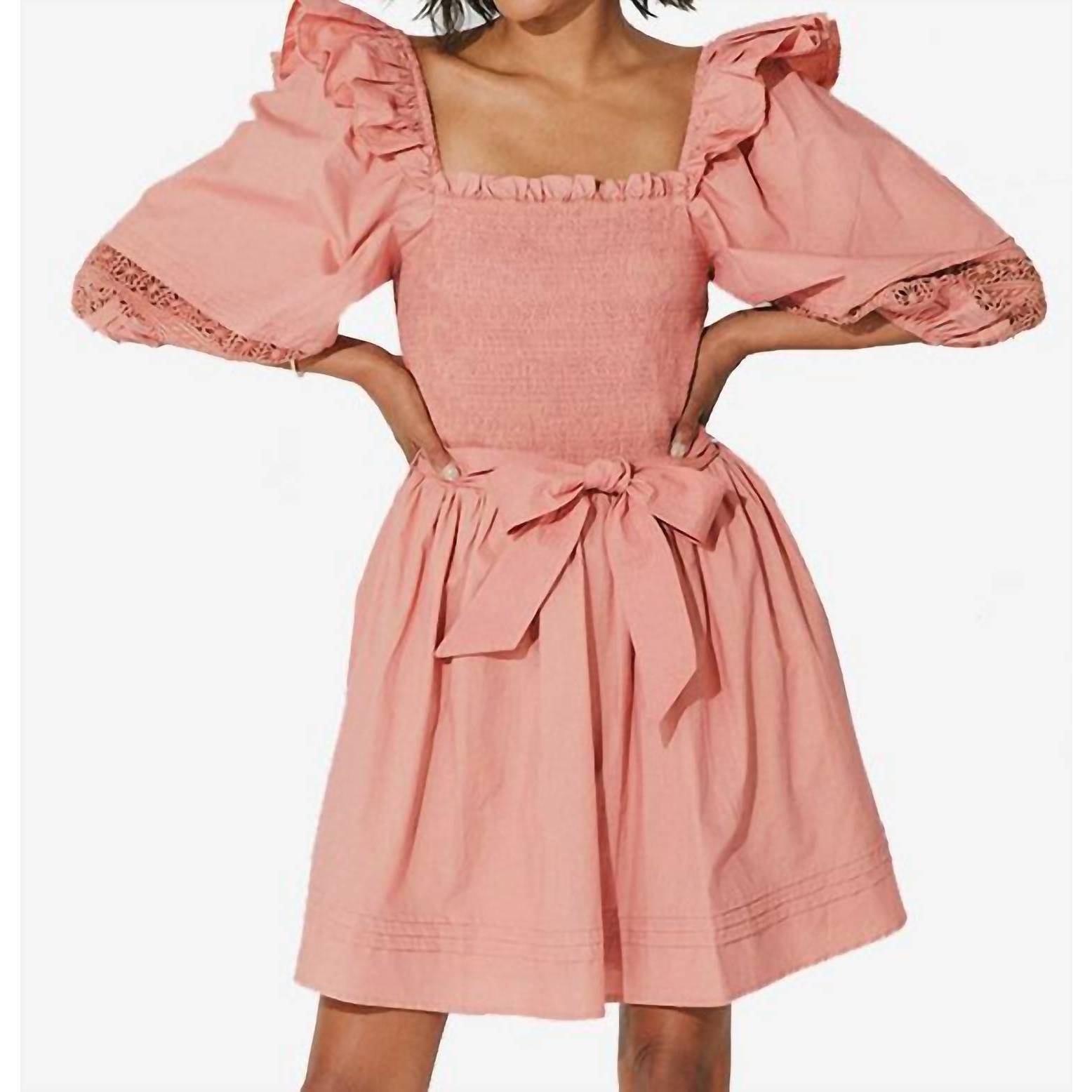 New Cleobella Cassia Mini Dress In Rose